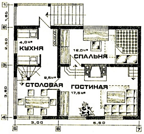 Дом для дачного участка «Комфорт-1»