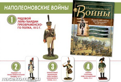 Наполеоновские войны журнал с оловянным солдатиком