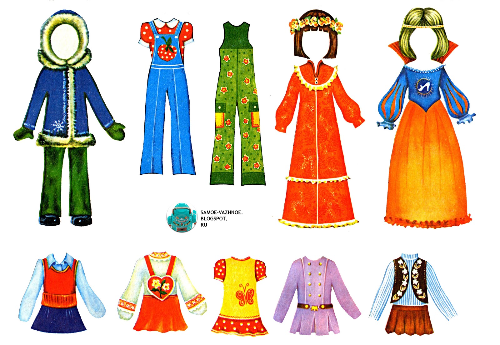 Советские бумажные куклы сайт