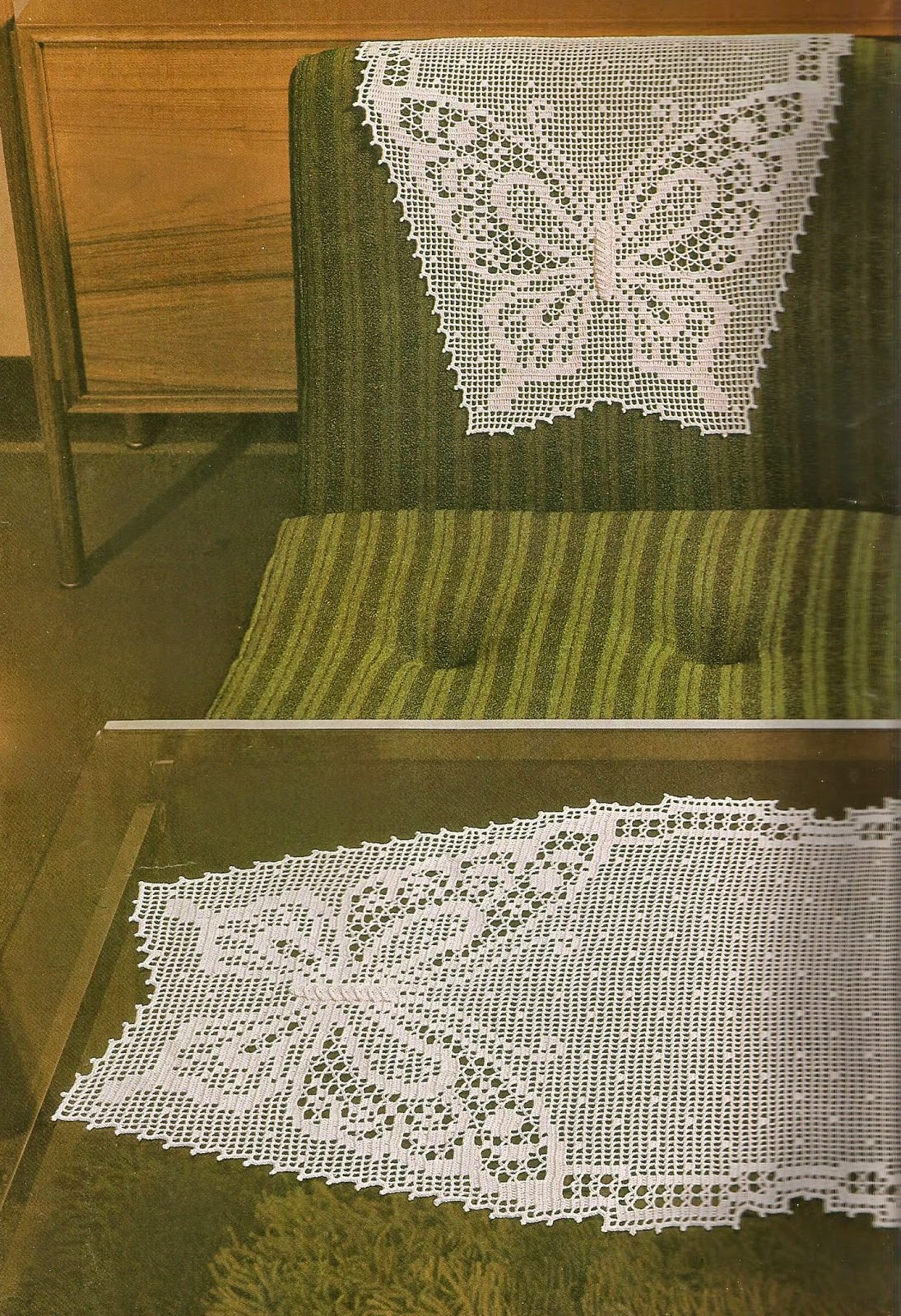 Несколько мотивов для вязания и схемами к ним.