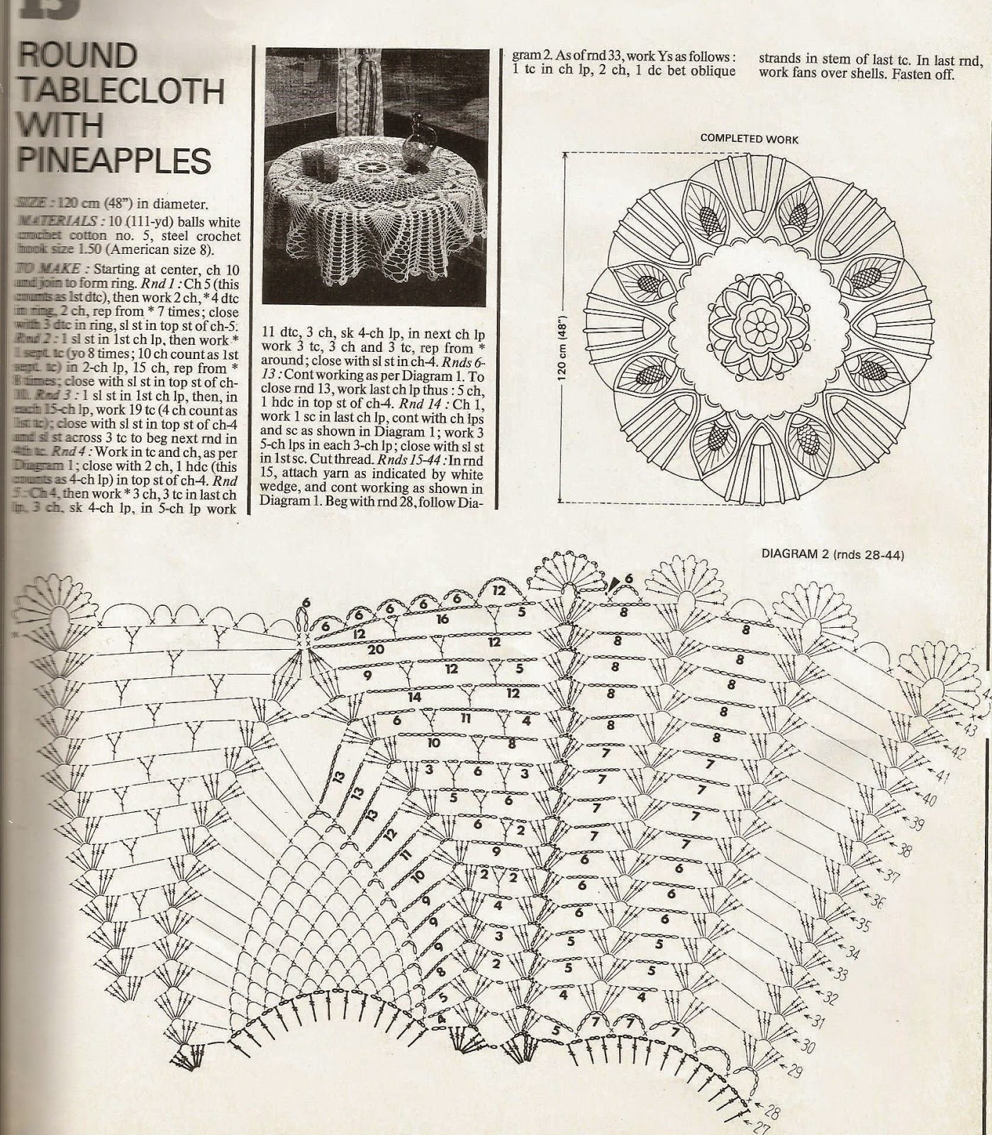 Несколько мотивов для вязания и схемами к ним.