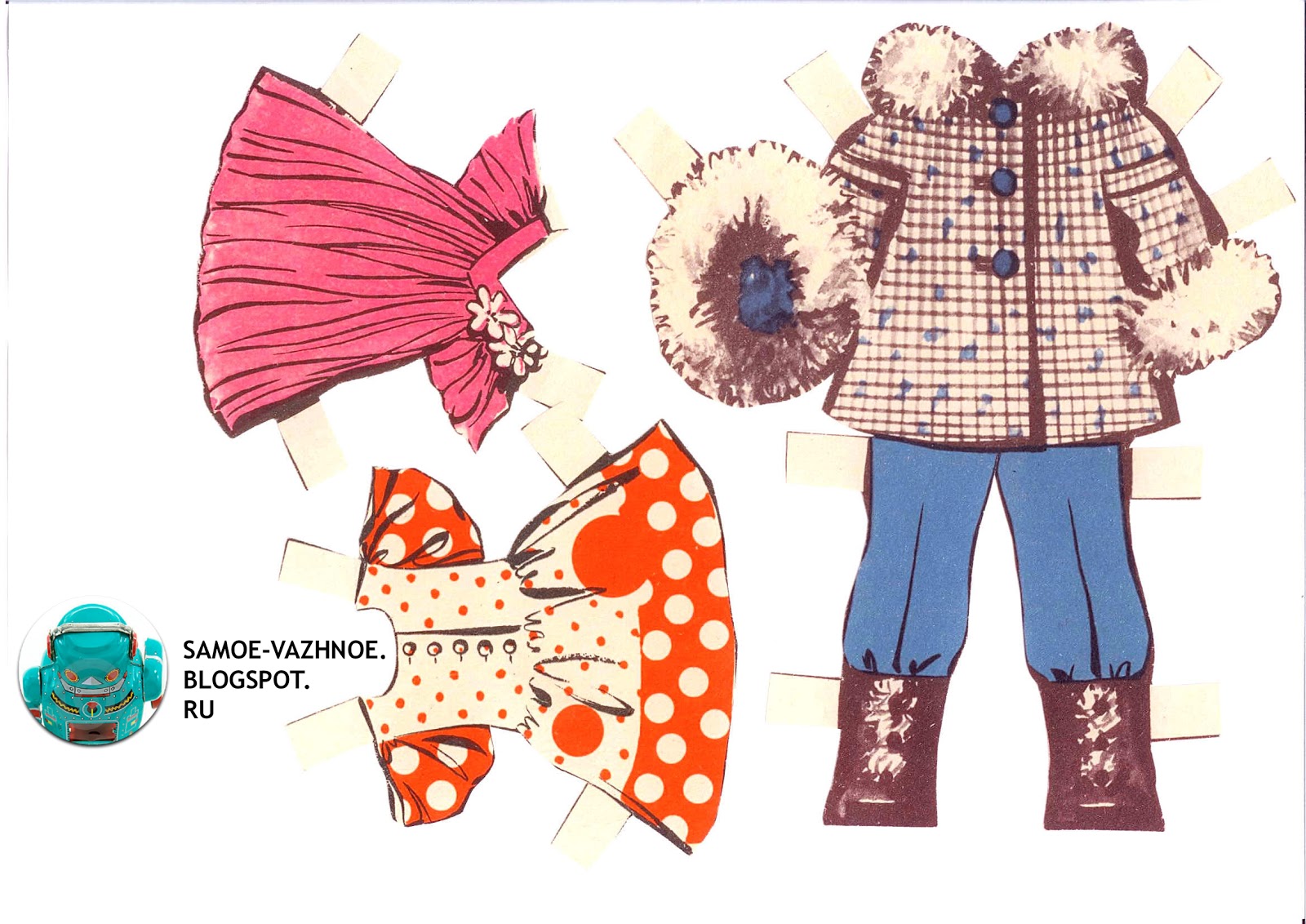Бумажные куклы картонажник СССР