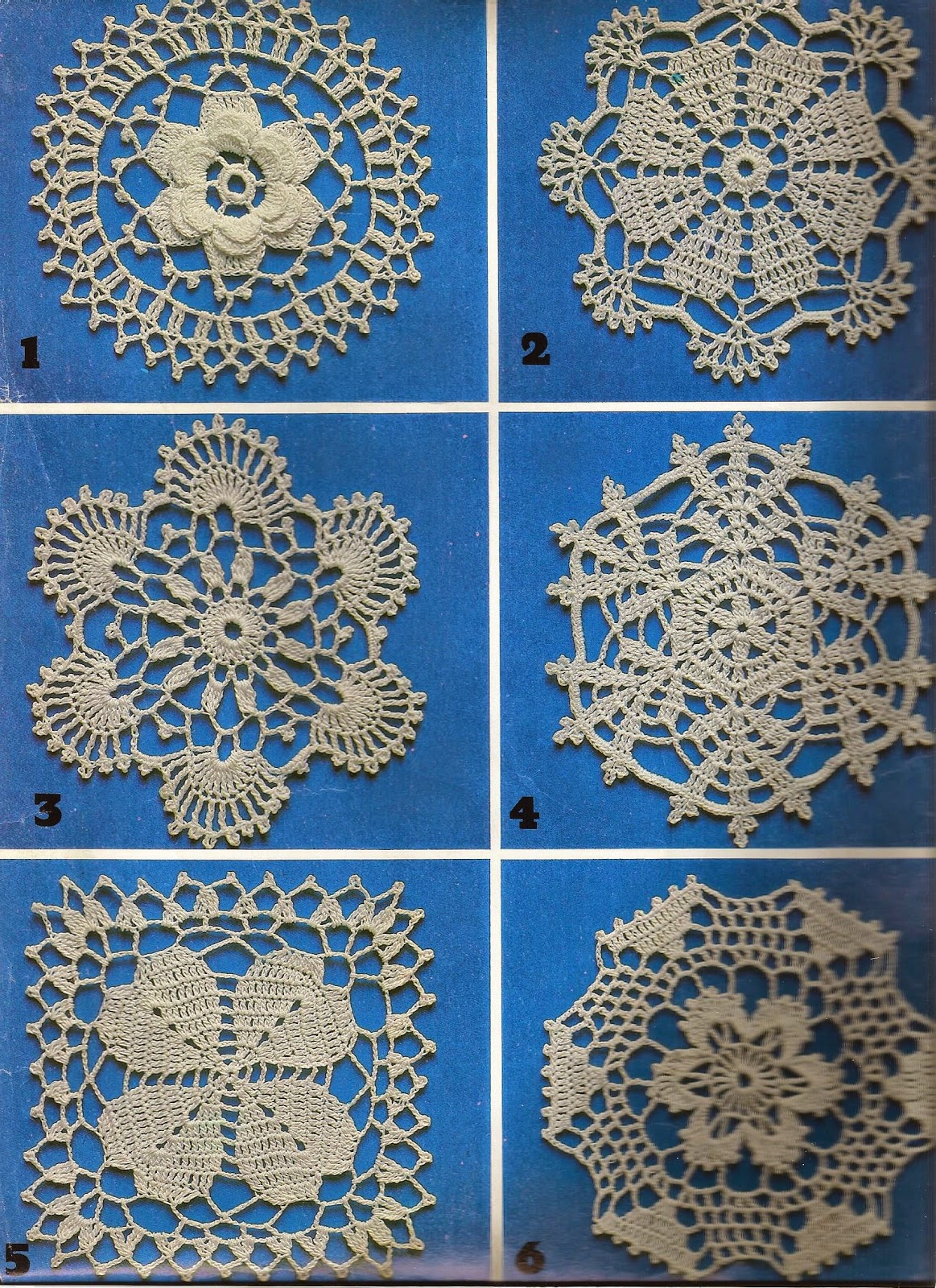 Несколько мотивов для вязания и схемами к ним.