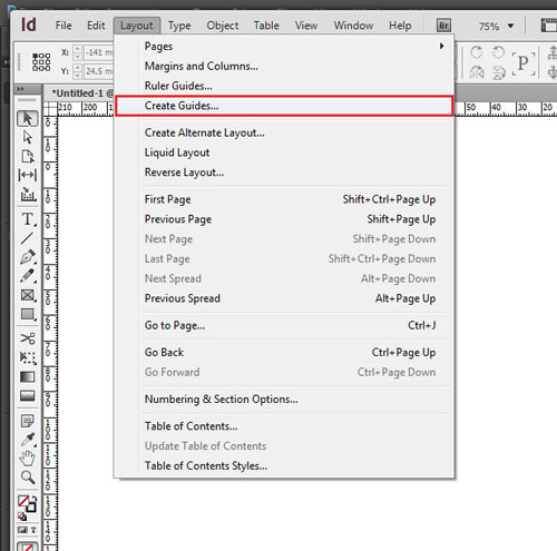 InDesign создание модульной сетки