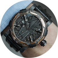 Romain Jerome Steampunk Black Auto Engraved