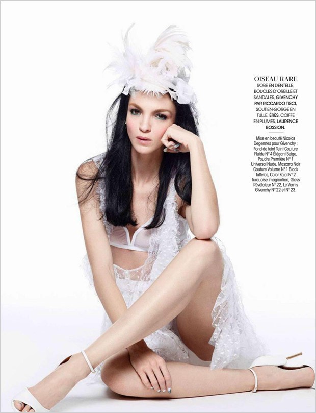 Мариякарла Босконо (Mariacarla Boscono) в журнале Madame Figaro (6 фото)