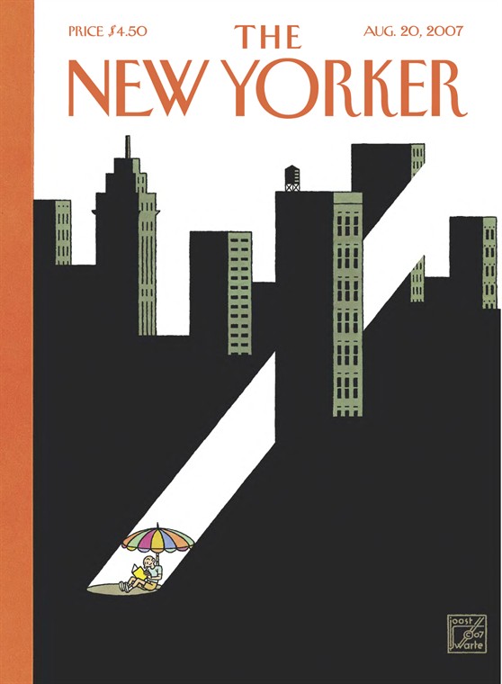 Жизнь Нью-Йорка в обложках журнала `The New Yorker`. 40 каверов