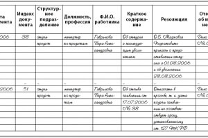 Журнал учета трудовых книжек: образец заполнения, индикаторная пломба.