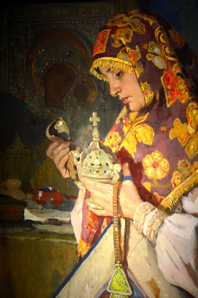 Иван Силыч Горюшкин-Сорокопудов. «В молитве». 1900 г.