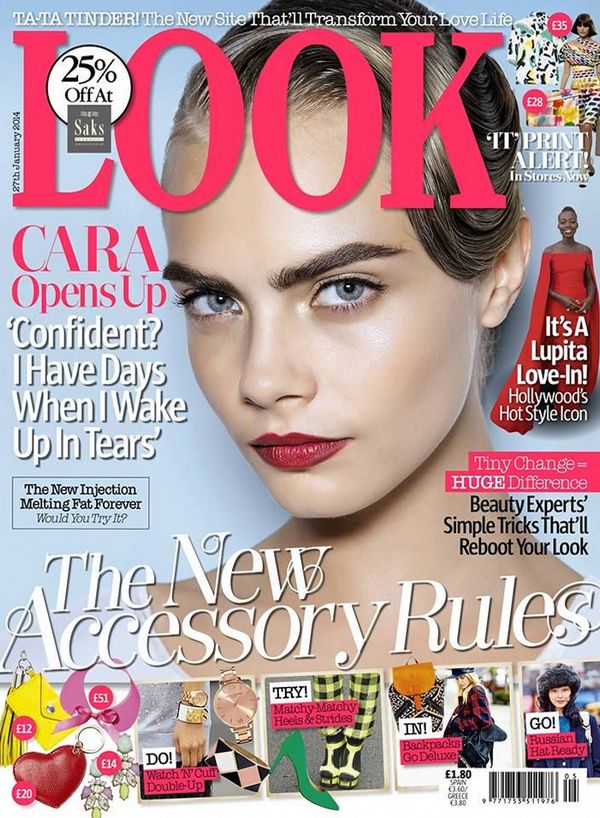 Кара Делевинь на обложках журналов