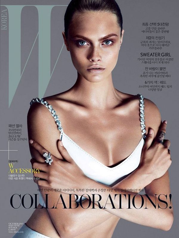 Кара Делевинь на обложках журналов