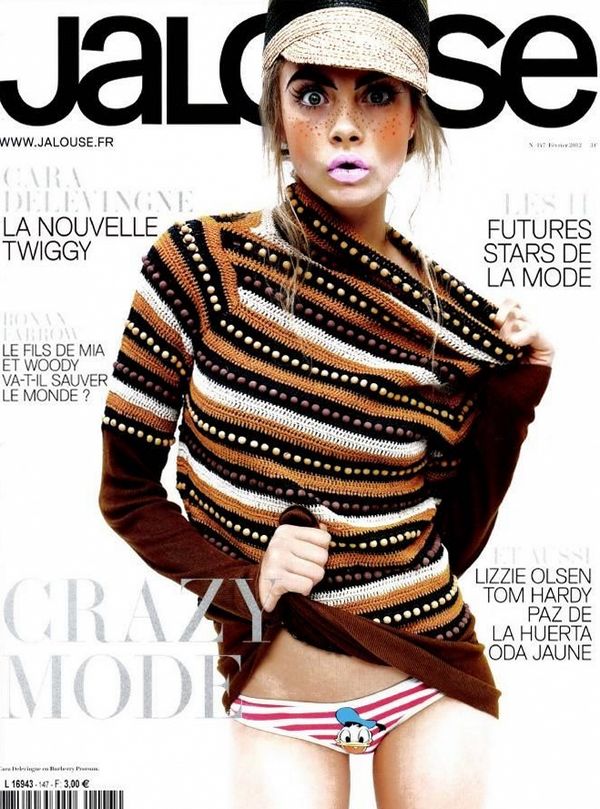 Кара Делевинь на обложках журналов