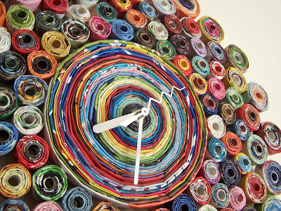 Панно из цветных журналов