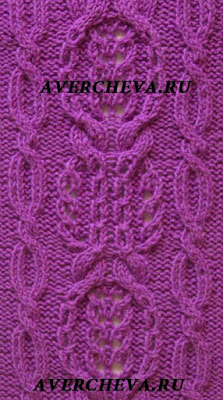 Красивые японские узоры спицами 5