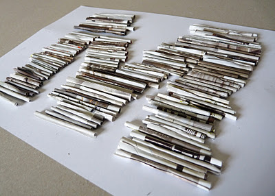 Панно из цветных журналов