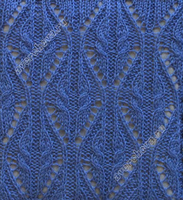 Красивые японские узоры спицами 6