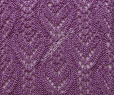 Красивые японские узоры спицами 6