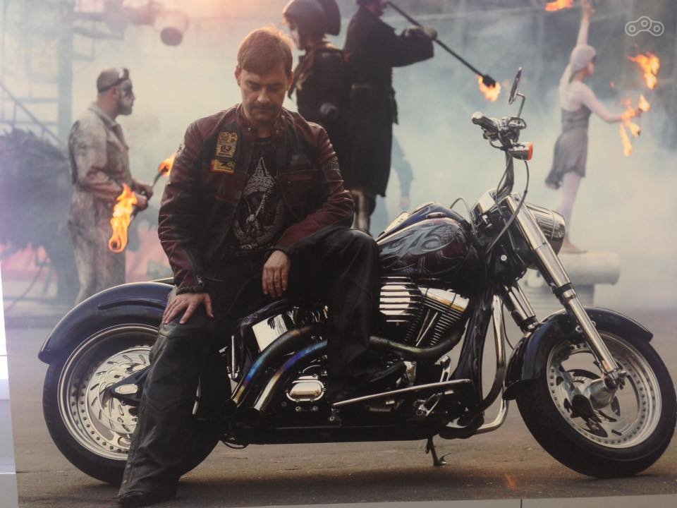 Сергей Железняк и его Harley-Davidson Fat Boy