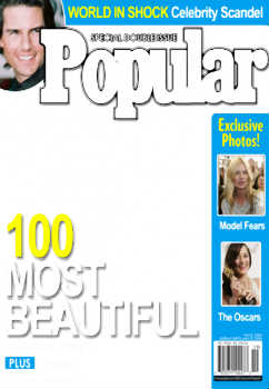 Надпись на рамке: Popular