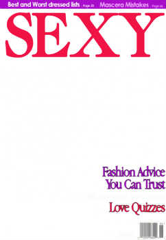 Надпись на рамке: Sexy