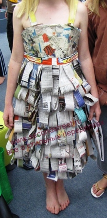 платья из газет на сайте о переделках одежды secondstreet.ru