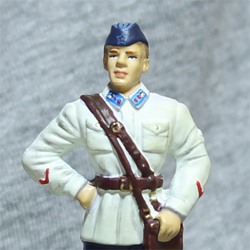 Оловянная миниатюра лейтенант ВВС РККА в летней форме