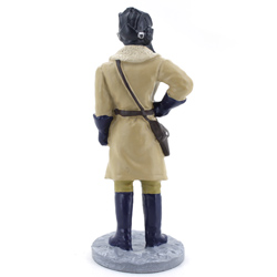 Оловянная миниатюра офицер бронетанковых войск в зимней полевой форме