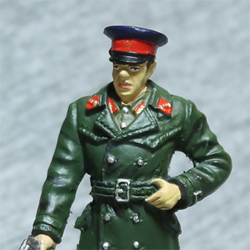 Оловянная миниатюра офицер НКВД в повсдневной форме