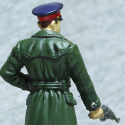 Оловянная миниатюра офицер НКВД в повсдневной форме