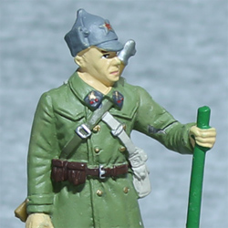 Оловянная миниатюра сержант инженерных частей РККА в полевой форме 