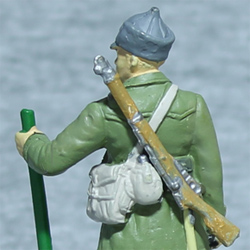 Оловянная миниатюра сержант инженерных частей РККА в полевой форме