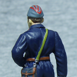 Оловянная миниатюра сержант автобронетанковых войск в полевой форме