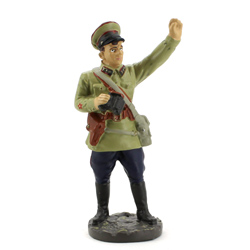 Оловянная миниатюра политработник артиллерийских частей РККА