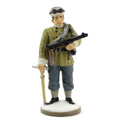 Оловянная миниатюра рядовой горнострелкового отряда ркка