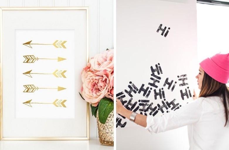 Картины для интерьера своими руками - Трафареты