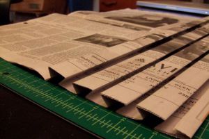 как сделать платье из газет11