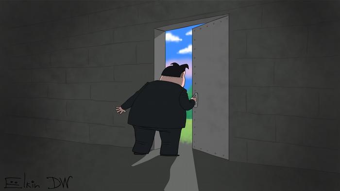Ким Чен Ын заглядывает в приоткрытую дверь на юг Кореи