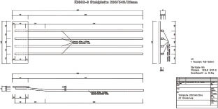 Рис. 10. Чертеж закладной детали как результат 3D-модели, представленной на рис. 9 