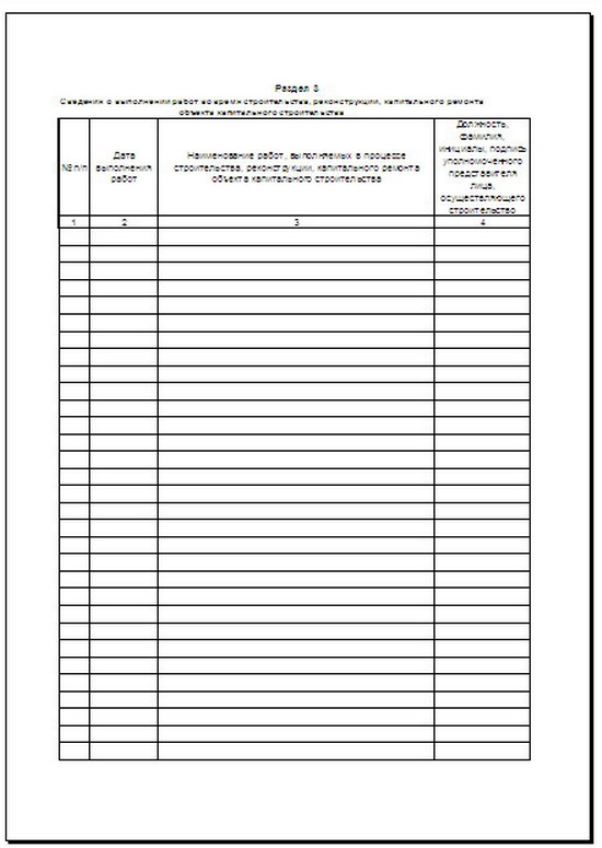 Общий журнал работ. Лист 10