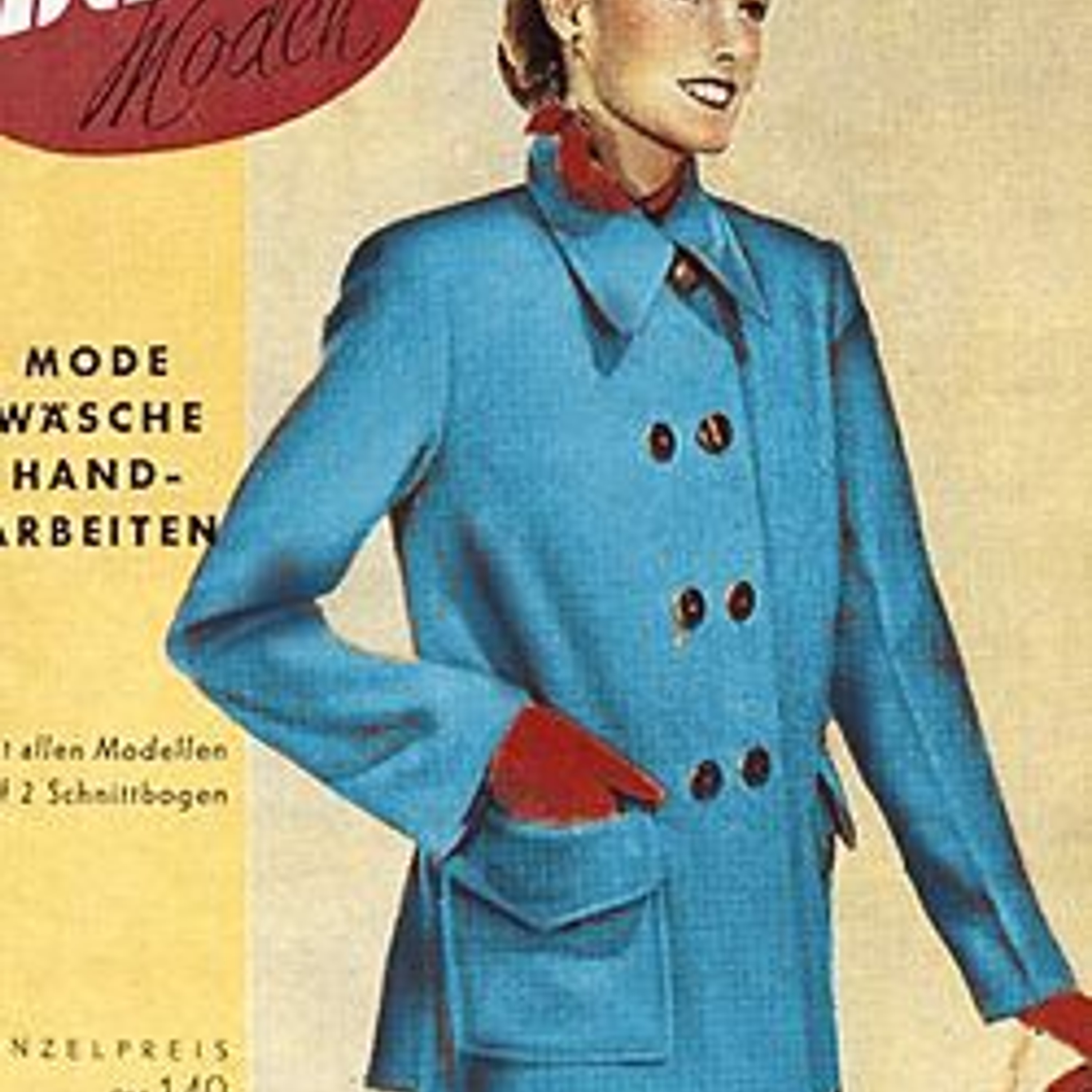 Обложка первого номера Burda, январь 1950 г.