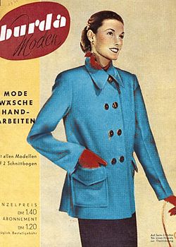 Обложка первого номера Burda, январь 1950 г.