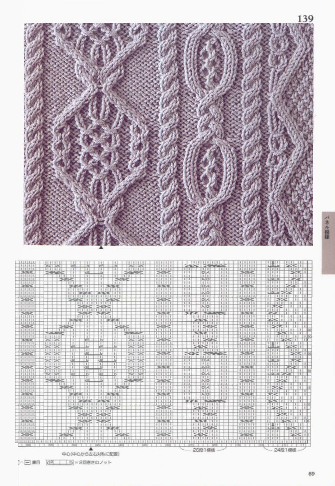 Японские узоры для вязания спицами со схемами для сайта *Модное вязание*,
http://modnoevyazanie.ru.com/