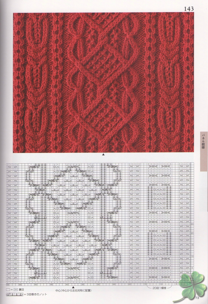 Японские узоры для вязания спицами со схемами для сайта *Модное вязание*,
http://modnoevyazanie.ru.com/