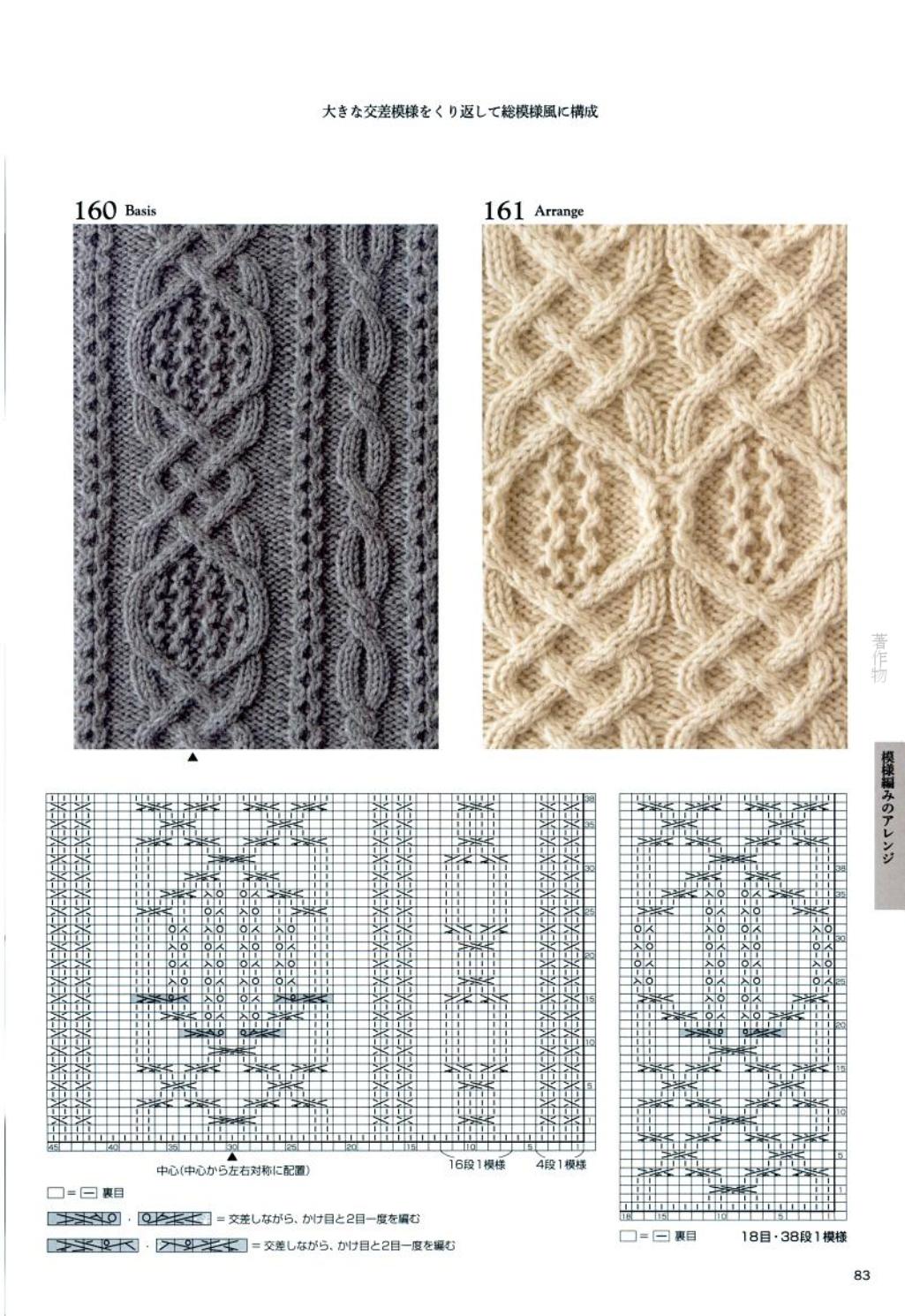 Японские узоры для вязания спицами со схемами для сайта *Модное вязание*,
http://modnoevyazanie.ru.com/