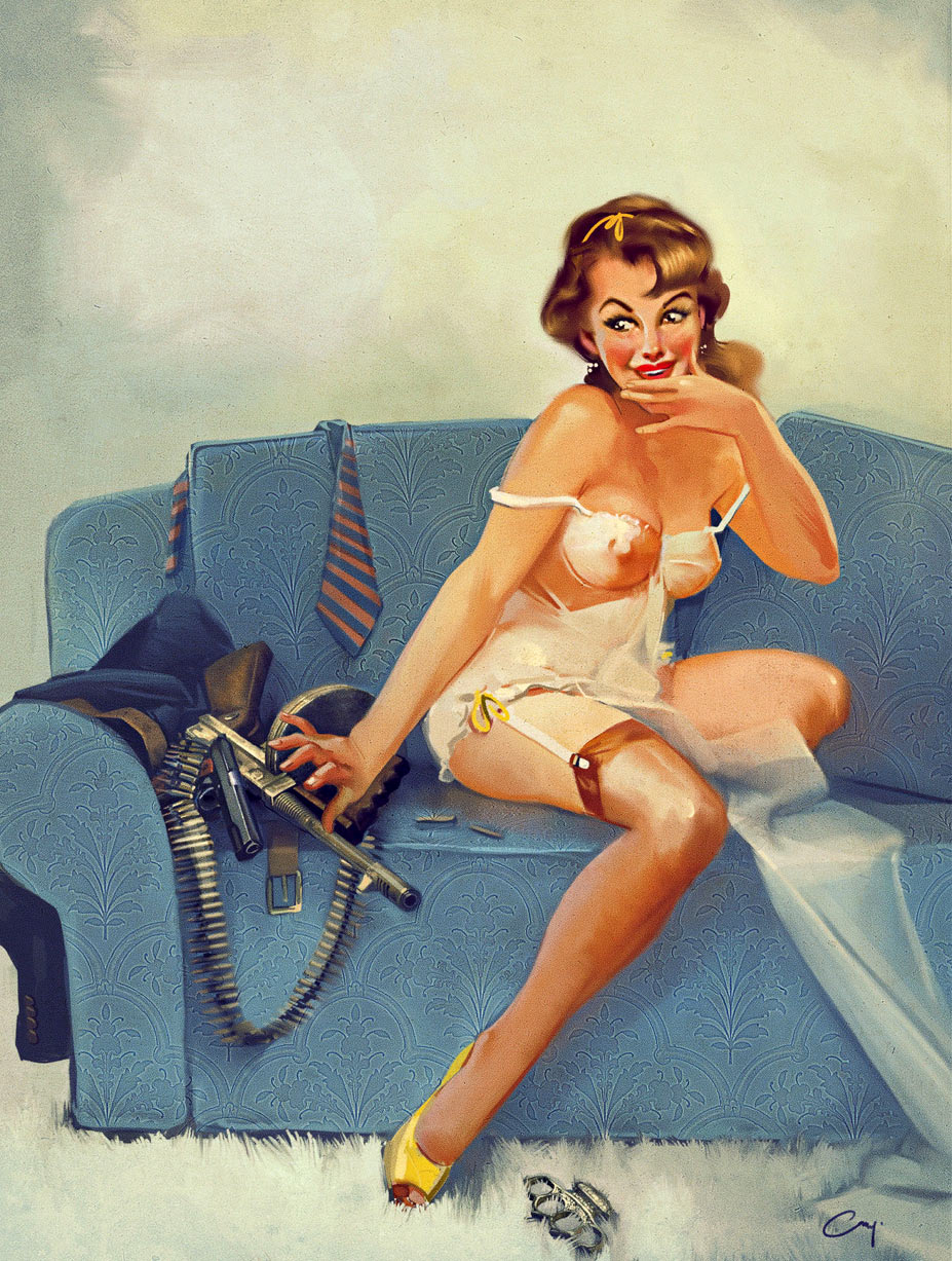 пин-ап девушки для календаря игры Mafia II / pin-up girls