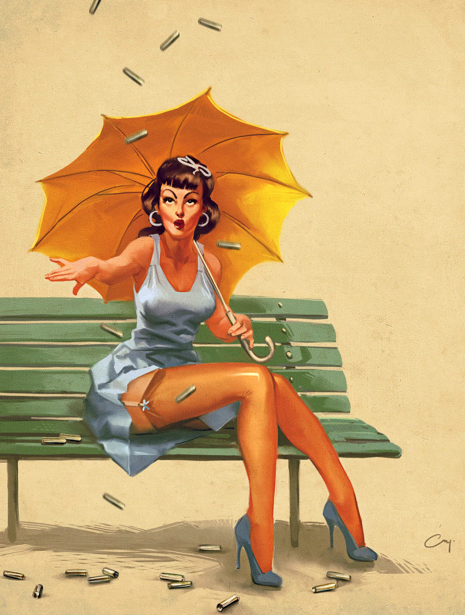 пин-ап девушки для календаря игры Mafia II / pin-up girls