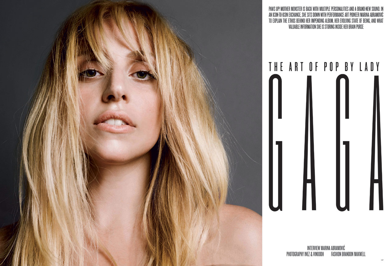 Голая Леди Гага / Lady Gaga by Inez & Vinoodh in V Magazine fall 2013