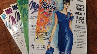 Katalog Marfy-мода из Италии. Итальянский рисованный каталог женской одежды #moda