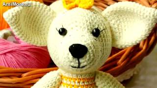 Амигуруми: схема Собачки Чихуахуа. Игрушки вязаные крючком. Free crochet patterns.