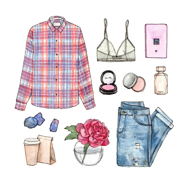 Мода Одежда и аксессуары — стоковое фото